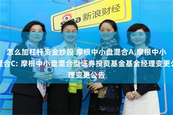 怎么加杠杆资金炒股 摩根中小盘混合A,摩根中小盘混合C: 摩根中小盘混合型证券投资基金基金经理变更公告