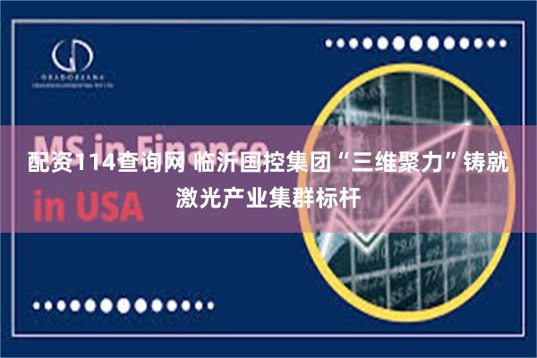 配资114查询网 临沂国控集团“三维聚力”铸就激光产业集群标杆