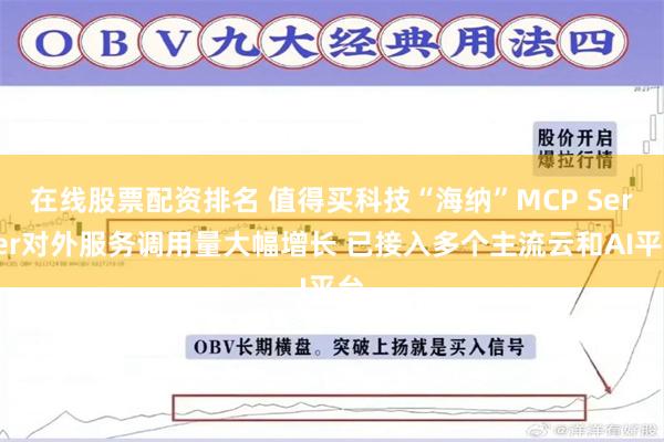 在线股票配资排名 值得买科技“海纳”MCP Server对外服务调用量大幅增长 已接入多个主流云和AI平台