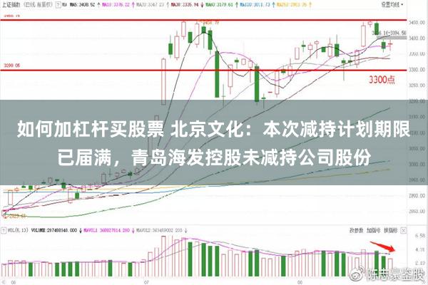如何加杠杆买股票 北京文化:本次减持计划期限已届满,青岛海发控股未减持公司股份